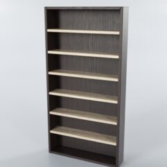 Стеллаж для нейл баров навесной №1, Дуб Венге + Дуб Сонома