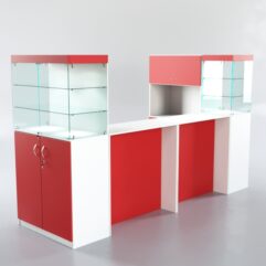 Нейл бар №2, Белый + красный