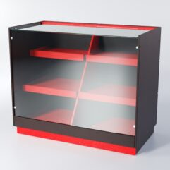 Прилавок РОНА №2, Дуб Венге + Красный