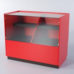 Прилавок РОНА №3А, Красный + Дуб Венге