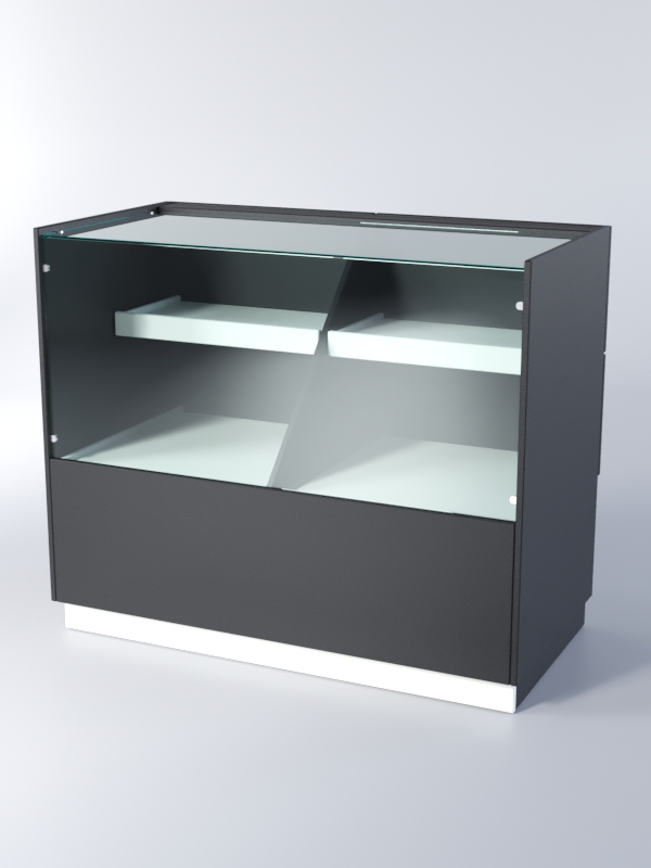 Прилавок РОНА №3А, Черный+Белый