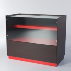 Прилавок РОНА №4, Дуб Венге + Красный