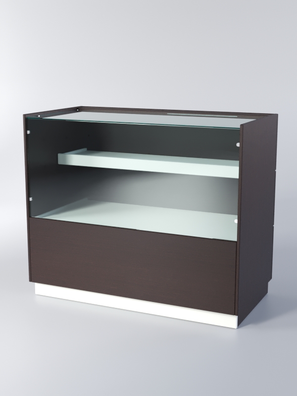 Прилавок РОНА №4, Дуб Венге + Белый