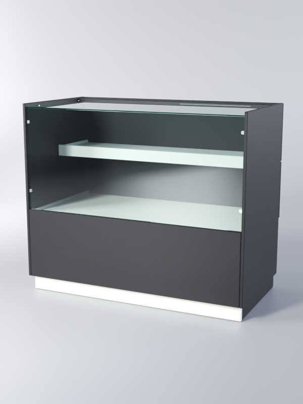 Прилавок РОНА №4А, Черный+Белый