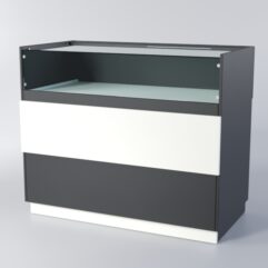 Прилавок РОНА №5А, Черный+Белый