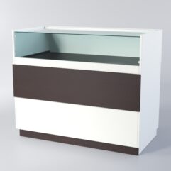 Прилавок РОНА №5А, Белый+Дуб Венге