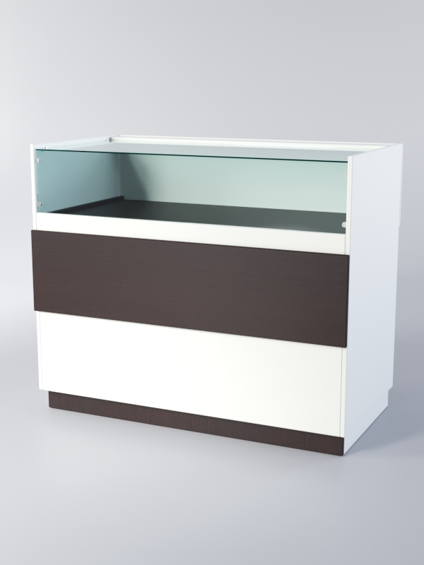 Прилавок РОНА №5А, Белый+Дуб Венге