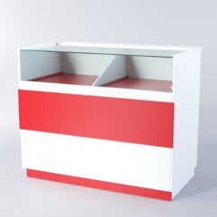 Прилавок РОНА №6, Белый + красный