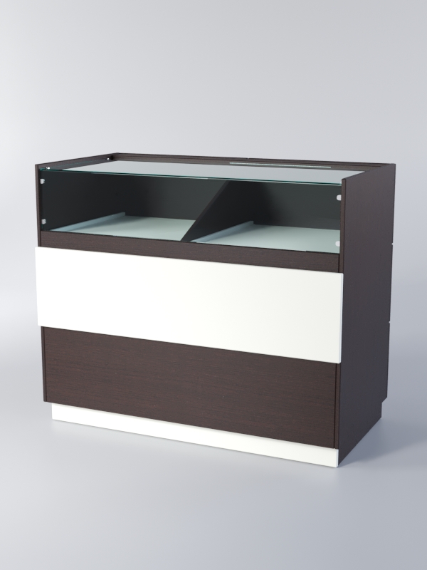 Прилавок РОНА №6, Дуб Венге + Белый