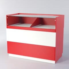 Прилавок РОНА №6А, Красный+Белый