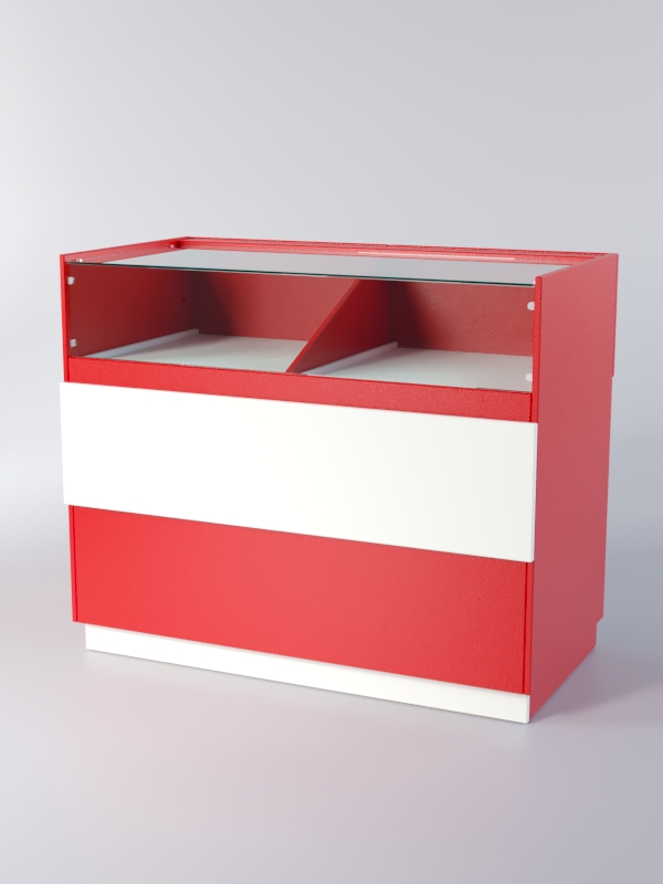 Прилавок РОНА №6А, Красный+Белый