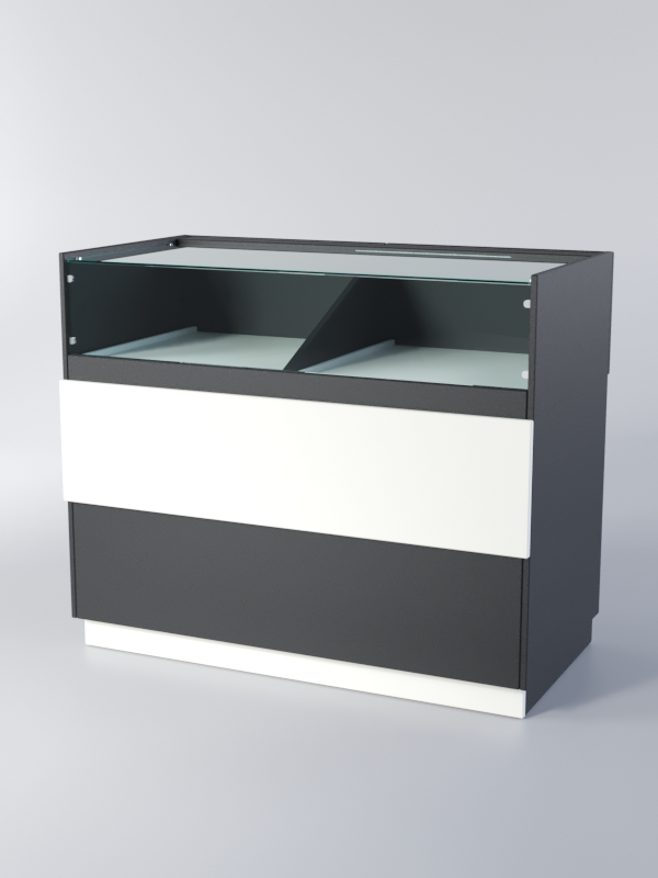 Прилавок РОНА №6А, Черный+Белый