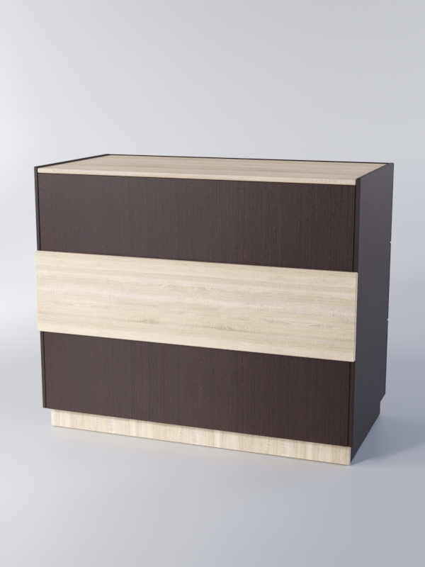 Прилавок РОНА №7-1, Дуб Венге+Сонома