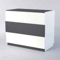 Прилавок РОНА №7-2, Белый+Черный