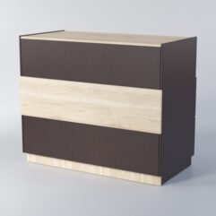 Прилавок РОНА №7-2, Дуб Венге+Сонома