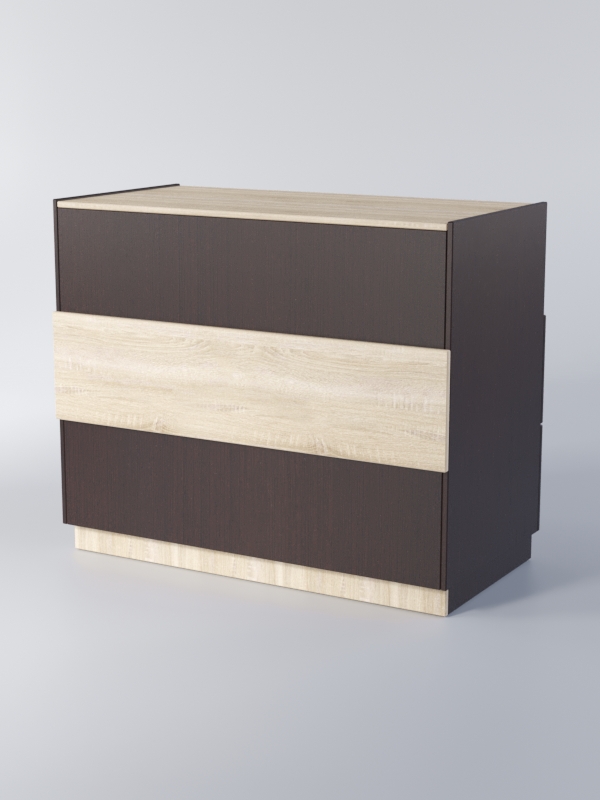 Прилавок РОНА №7-2, Дуб Венге+Сонома