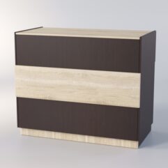 Прилавок РОНА №7-3, Дуб Венге+Сонома