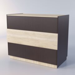 Прилавок РОНА №7-4, Дуб Венге + Дуб Сонома