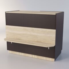 Прилавок РОНА №8-1, Дуб Венге + Дуб Сонома