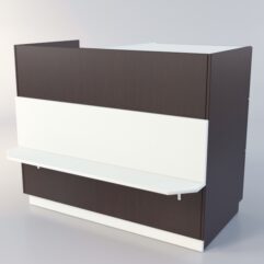 Прилавок РОНА №9-1, Дуб Венге + Белый