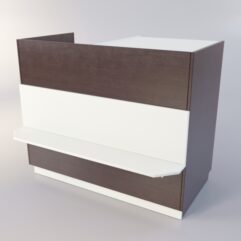 Прилавок РОНА №9-3, Дуб Венге + Белый