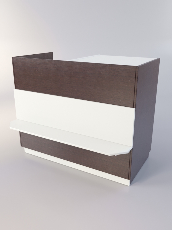 Прилавок РОНА №9-3, Дуб Венге + Белый