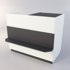 Прилавок РОНА №9-4, Белый+Черный