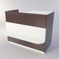 Прилавок РОНА №9-4, Дуб Венге + Белый