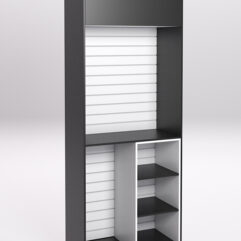 Стеллаж футбольный №1, Черный и Белый