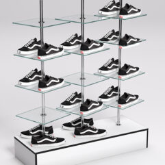 Стойка JOK под обувь №1, Белый, кромка черная