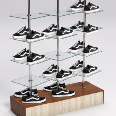 Стойка JOK под обувь №1, Орех и Дуб Сонома