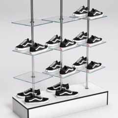 Стойка JOK под обувь №2, Белый, кромка черная