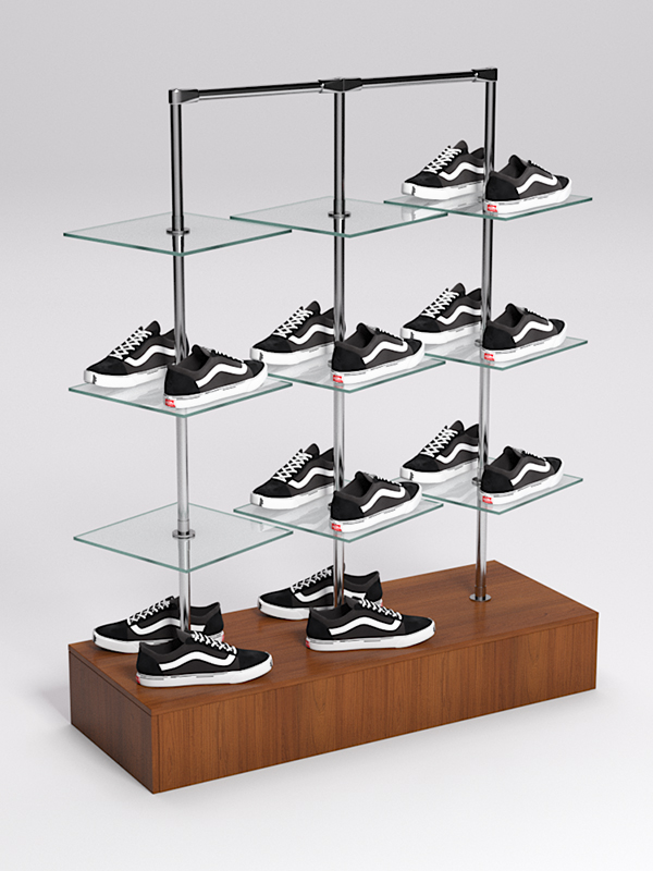 Стойка JOK под обувь №2, Орех