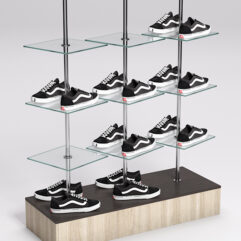 Стойка JOK под обувь №2, Дуб Венге и Дуб Сонома