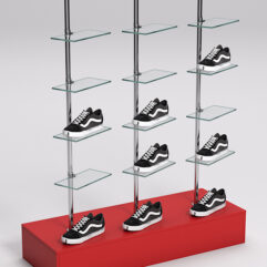 Стойка JOK под обувь №5, Красный