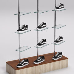 Стойка JOK под обувь №6, Дуб Сонома и Орех