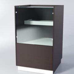 Прилавок РОНА №4-600мм, Дуб Венге + Белый