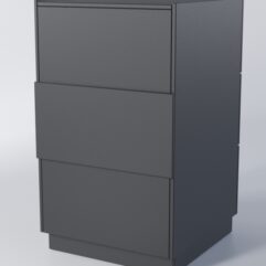 Прилавок РОНА №7-1-600мм, Черный