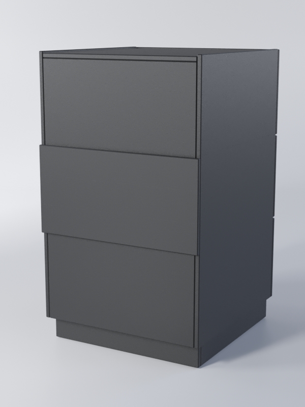 Прилавок РОНА №7-1-600мм, Черный