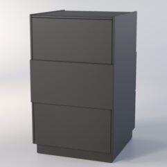 Прилавок РОНА №7-2-600мм, Черный