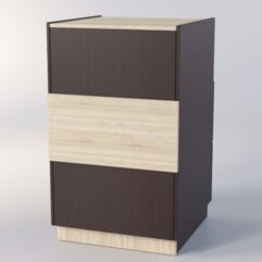 Прилавок РОНА №7-2-600мм, Дуб Венге+Сонома