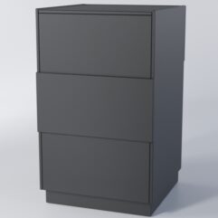 Прилавок РОНА №7-3-600мм, Черный