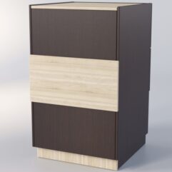 Прилавок РОНА №7-А-600мм, Дуб Венге+Сонома