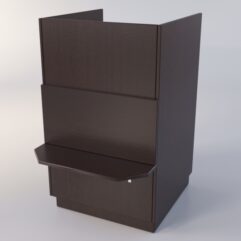 Прилавок РОНА №9-2-600мм, Дуб Венге