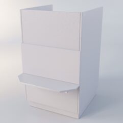 Прилавок РОНА №9-2-600мм, Серый