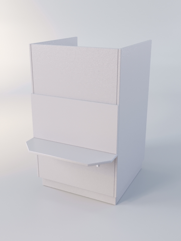 Прилавок РОНА №9-2-600мм, Серый