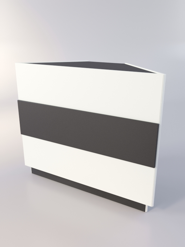 Прилавок РОНА №10, Белый+Черный