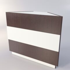 Прилавок РОНА №10, Дуб Венге + Белый