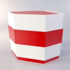 Прилавок РОНА №11, Белый + красный