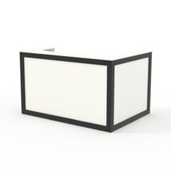 Ресепшн ЗЕФИР №13 правосторонний, Белый и Черный